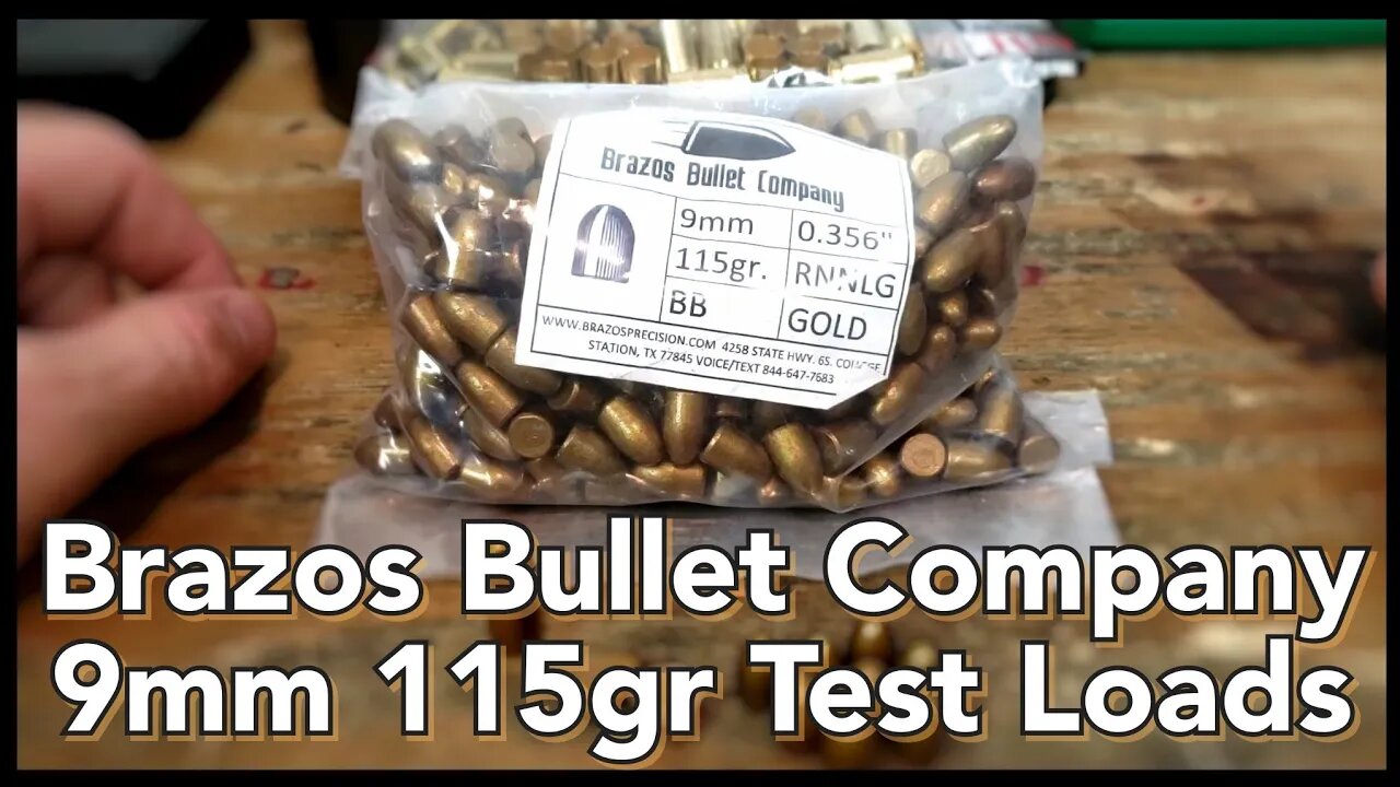 Brazos Bullets Company - Competition Grade Projectiles - 9mm 115gr - Initial Load And Review