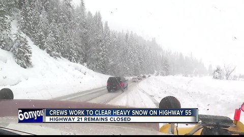 I.T.D. works to plow Highway 55