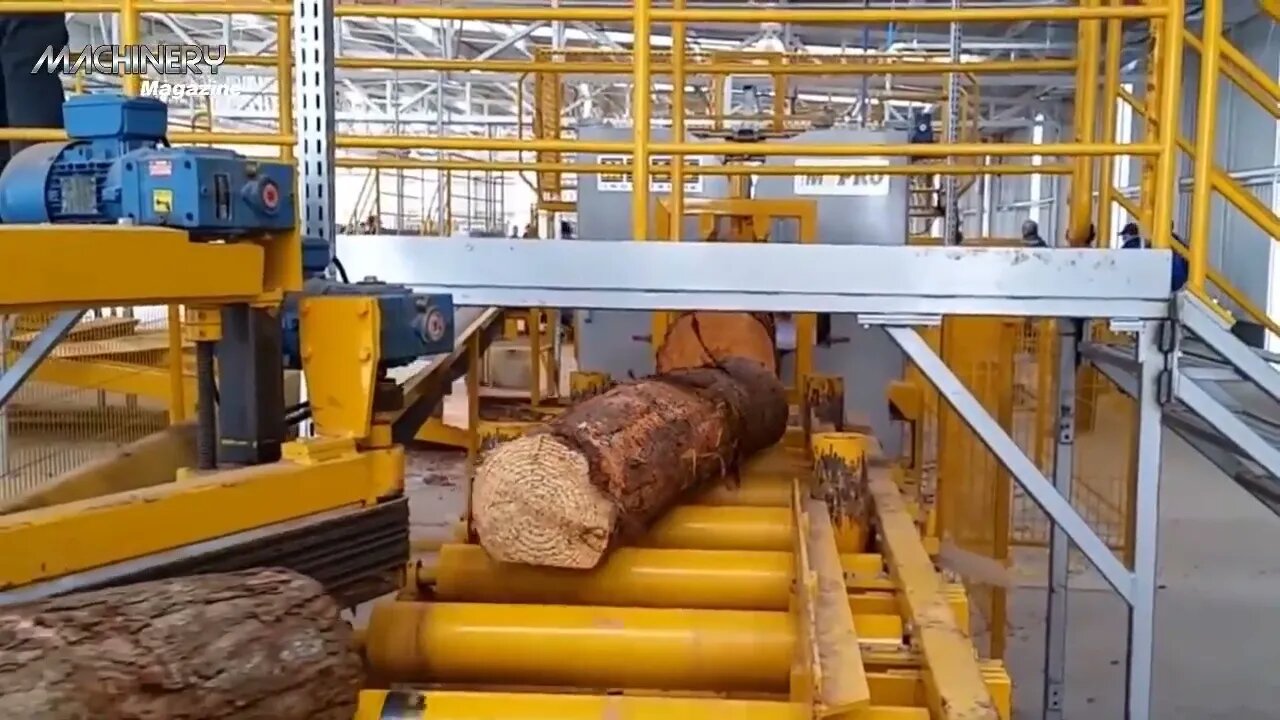 Amazing Modern Automatic Wood Cutting Sawmill Machines - Incredible Modern Woodworking Factory
