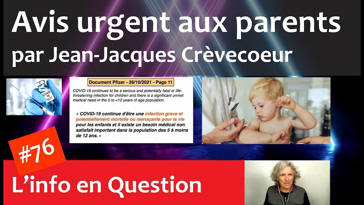 Avis urgent aux parents 💉🩸 par Jean-Jacques Crèvecoeur