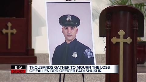 Funeral held for fallen Detroit police officer Fadi Shukur