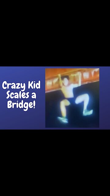 Boys Climbing Under The Bridge