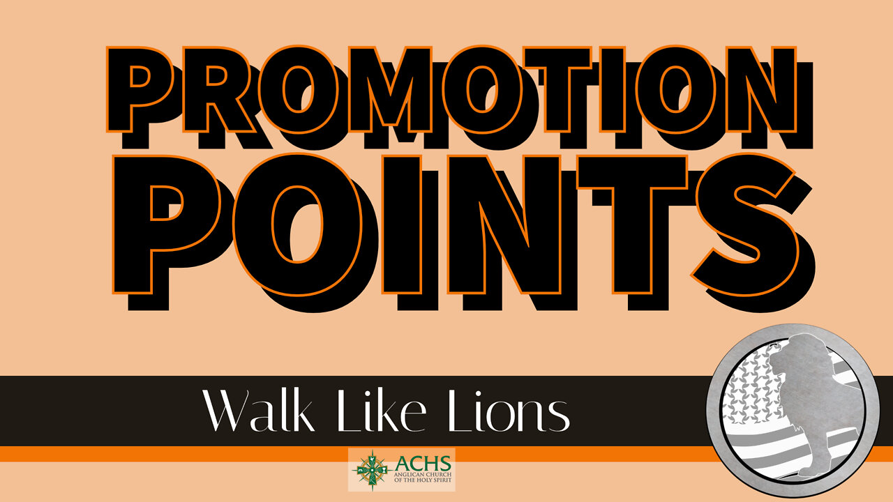 "Promotion Points" Walk Like Lions Christian Daily Devotion with Chappy Sep 15, 2022