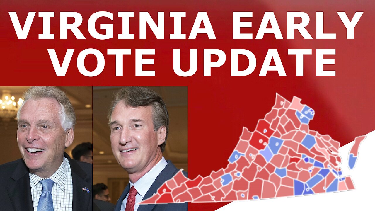 YOUNGKIN WIN IMMINENT? - Updated Virginia Early Vote Analysis (feat. New Jersey)