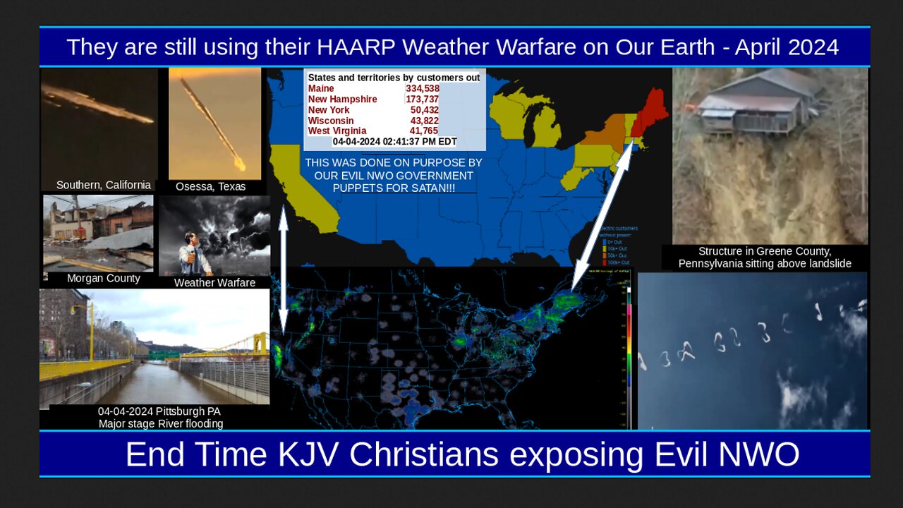 They are still using their HAARP Weather Warfare on Our Earth - April 2024