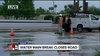 Water main break in Tempe