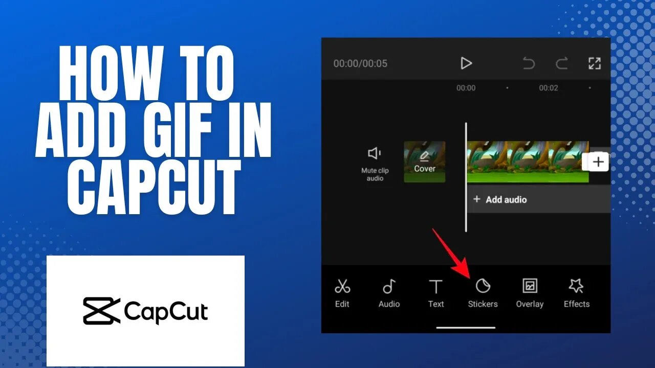 How to add GIF to a video in capcut?