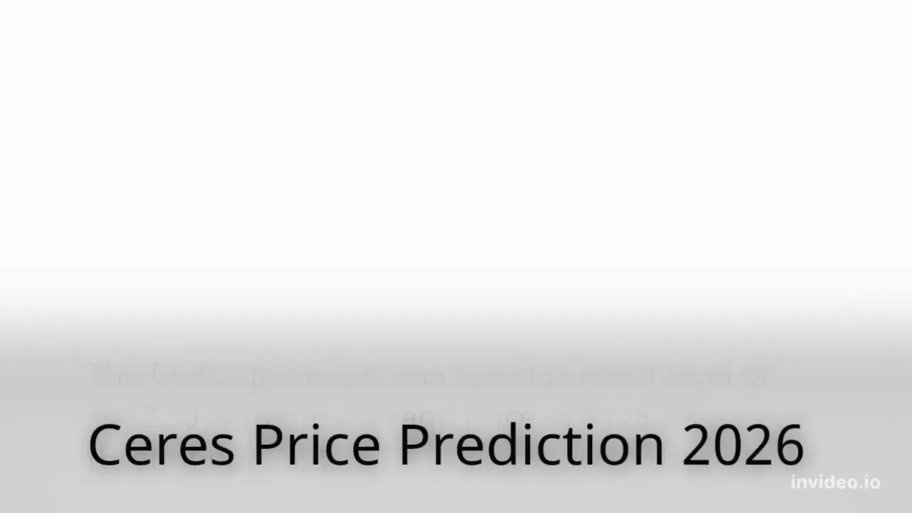 Ceres Price Prediction 2022, 2025, 2030 CERES Price Forecast Cryptocurrency Price Prediction