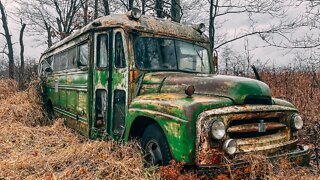 Abandoned Bus in Indiana