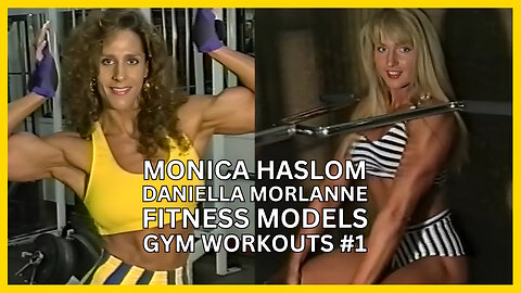Monica and Daniella Fitness Models Gym Workouts V252 #1 HD
