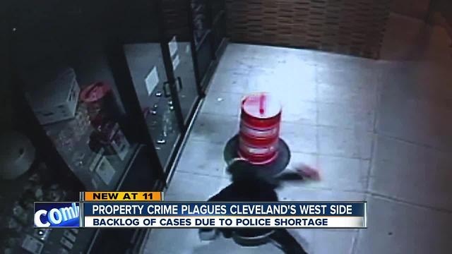 Backlog of property crime cases due to Cleveland Police shortage