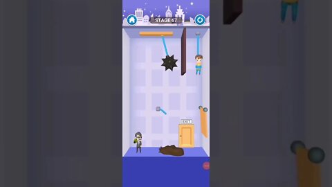 rescue cut rope puzzle 😎 #shorts