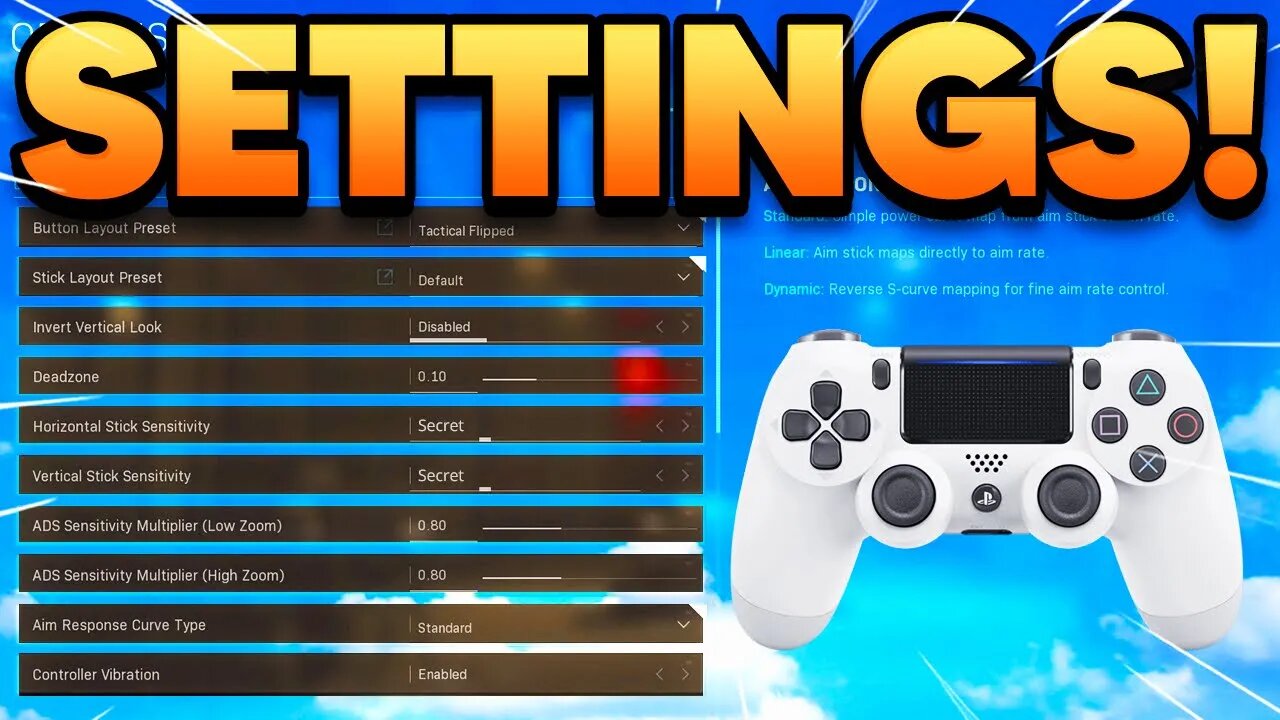 My #1 BEST SETTINGS for MODERN WARFARE! (BEST CONTROLLER SETTINGS) CoD MW