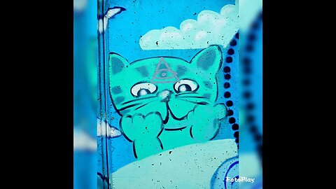 the journey - blue cartoon tunnel Hengelo 29 maart 2015 #graffiti