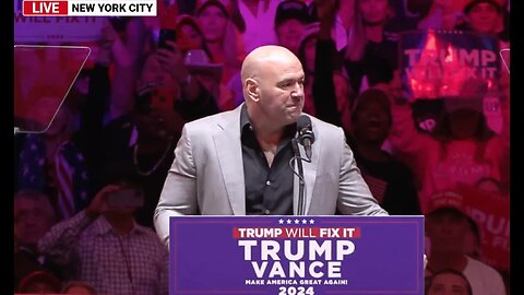 FULL SPEECH: Dana White Delivers Remarks at Madison Square Garden in New York City- 10/27/24