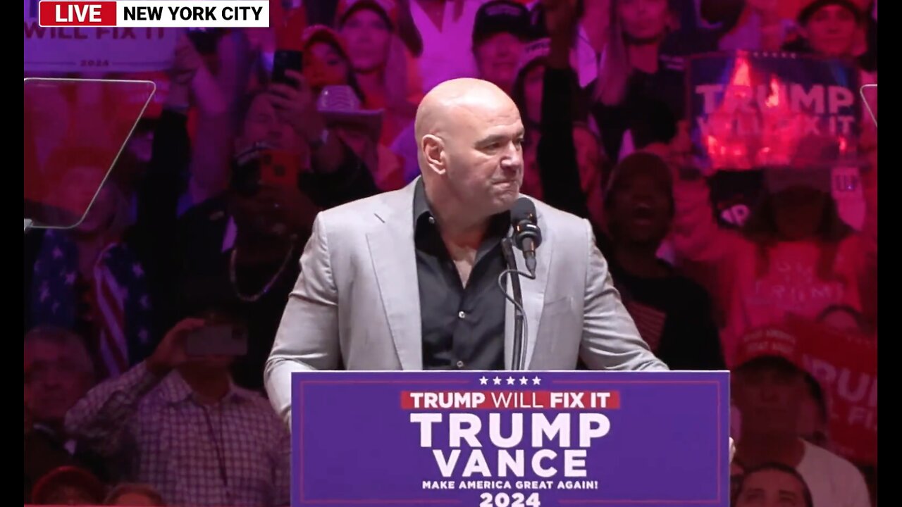 FULL SPEECH: Dana White Delivers Remarks at Madison Square Garden in New York City- 10/27/24