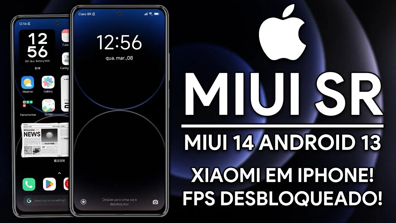 TRANSFORME O SEU XIAOMI EM IPHONE! | MIUISR ROM | MIUI 14 ANDROID 13 | FPS DESBLOQUEADO PARA JOGOS!