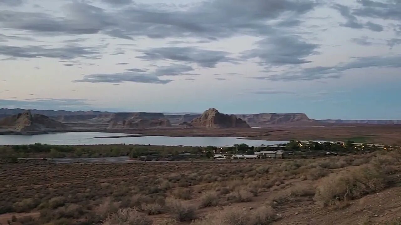 When the summer sun sets on Lake Powell