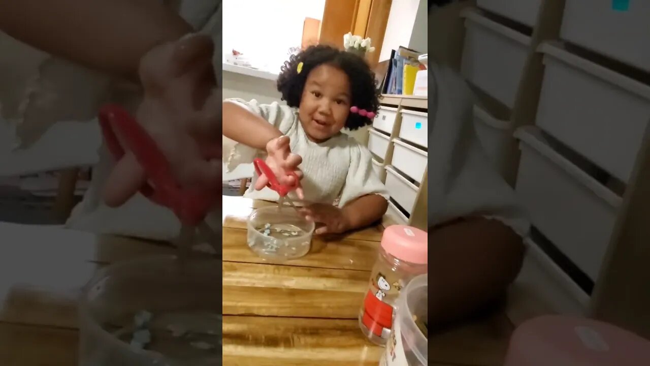 Kids making Chicken Soup for Dad.