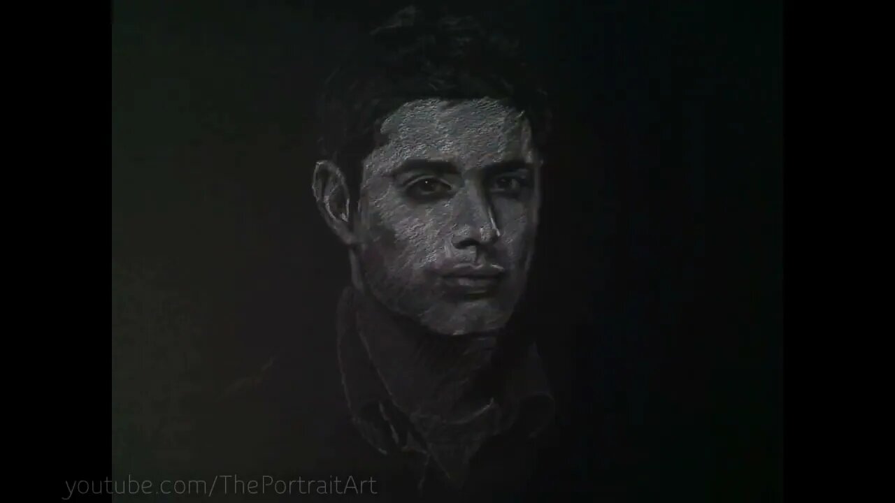 Drawing Dean from Supernatural Relaxing Art video