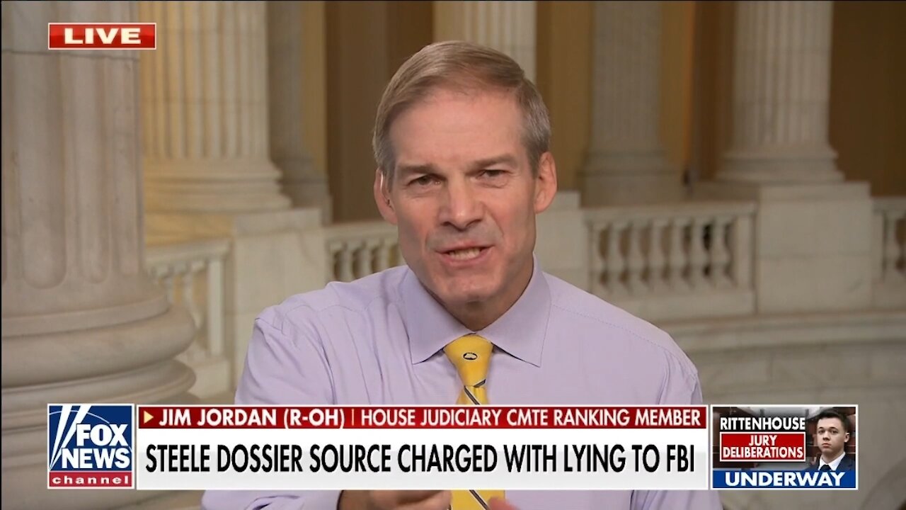 Rep Jim Jordan: People Need To Be Held Accountable for Steele Dossier Lie