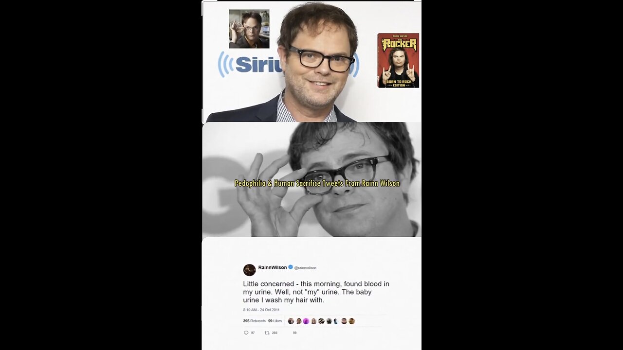 RAINN WILSON: HUMAN SACRIFICE, CANNIBALISM, AND PEDOPHILIA MOCKERY