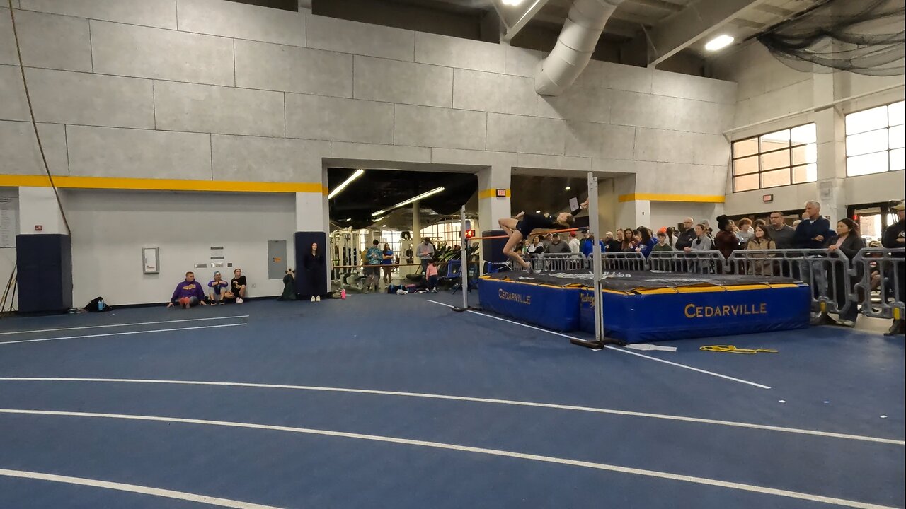 2.3.24 - Cedarville HS Indoor Meet - Final High Jump Attempt