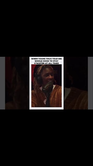 YoungThug let his whole hood know to stay gangster at all times, especially when the police come