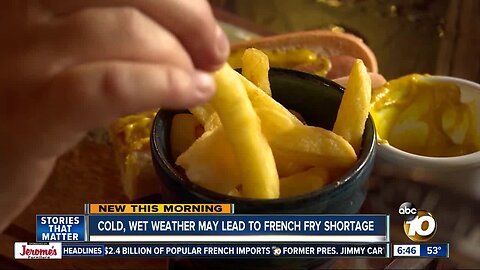 Potato crop woes could lead to potential French fry shortage