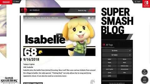 Isabelle could be OP in Smash Ultimate?