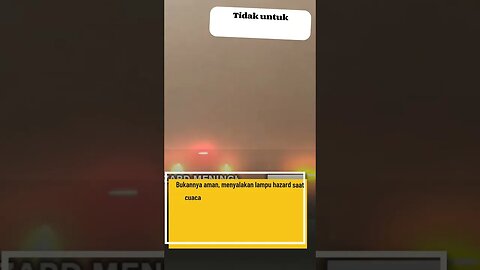 Mengapa lampu hazard masih disalah gunakan ??