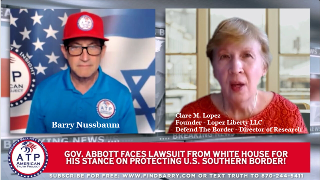 Clare Lopez - GOV ABBOTT FACES LAWSUIT FOR HIS STAND ON PROTECTING THE US SOUTHERN BORDER