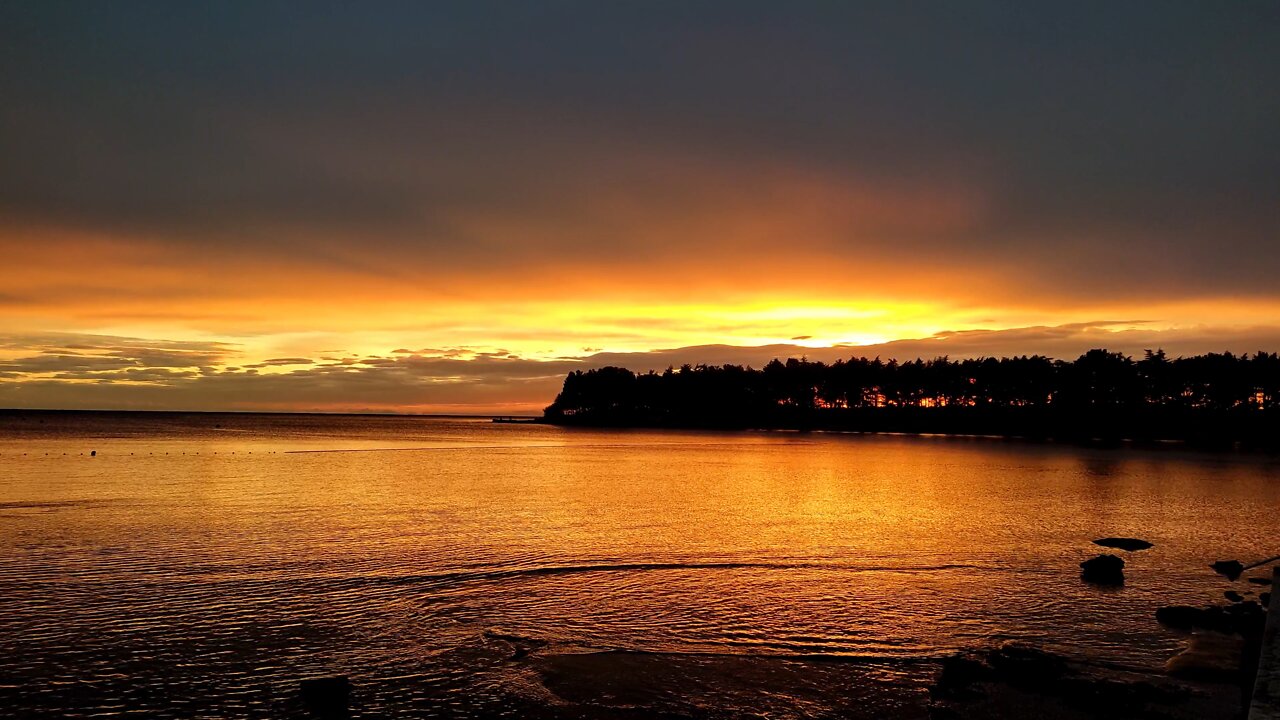 Otherworldly sunset at Novigrad, Istria