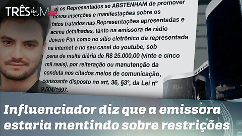 Jovem Pan rebate alegação de Felipe Neto sobre falsa censura pelo TSE