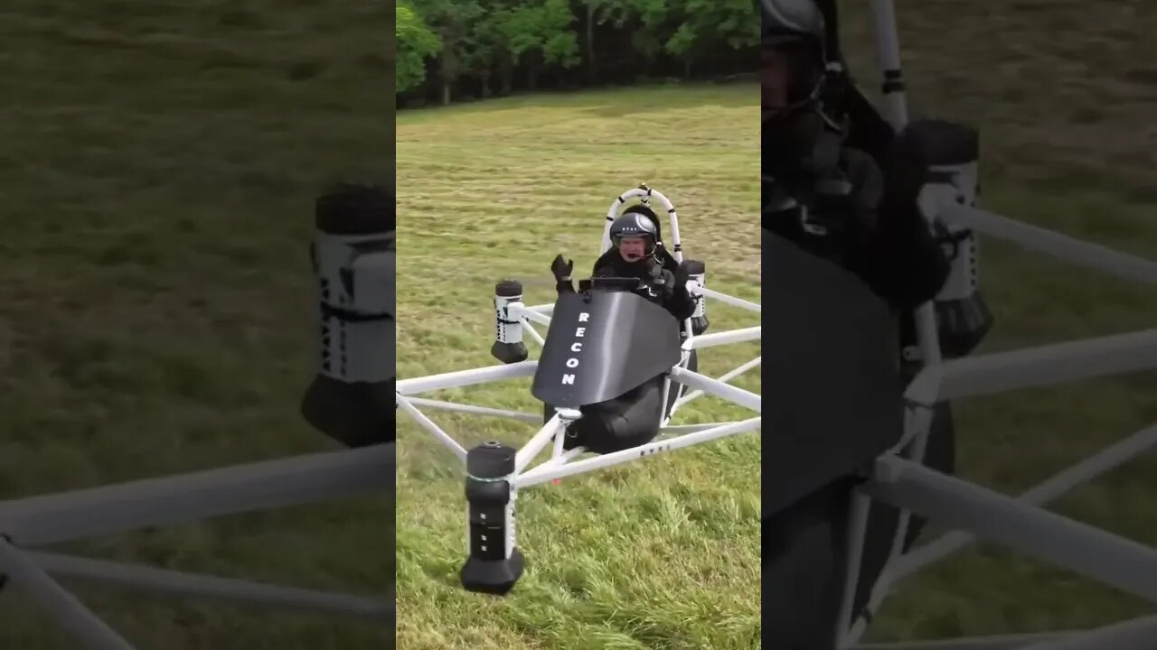 The first flying drone with a pilot on board.