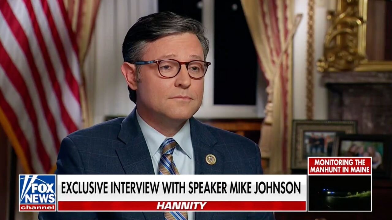 Resignation Notice - Speaker Mike Johnson Announces Decision Live on Air
