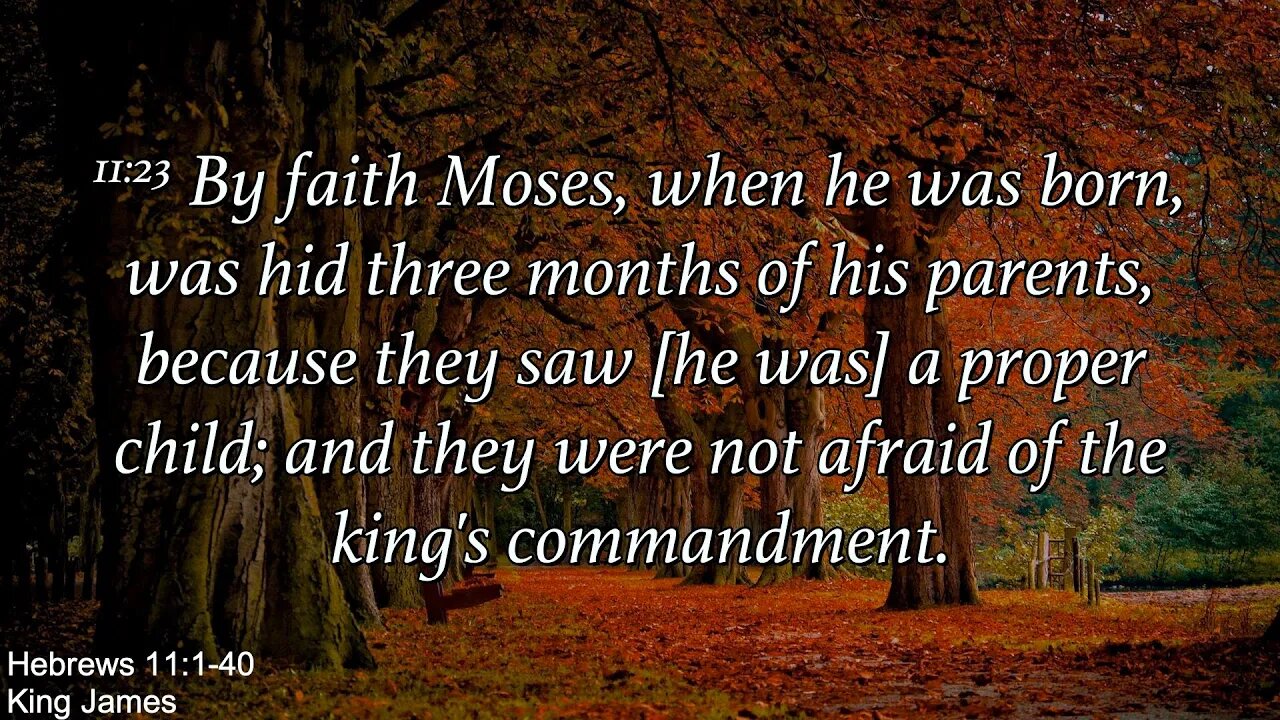 Sunday Evening, October 30, 2022 - By faith Moses