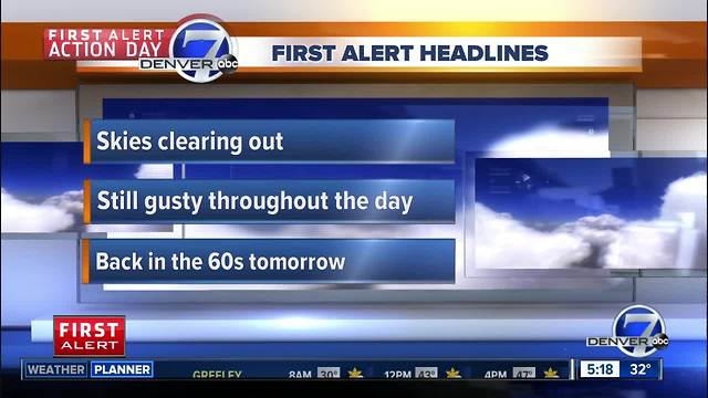 Tuesday morning forecast