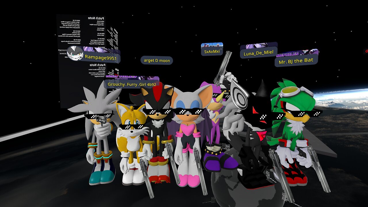 MLG Rouge,Espio,Silver,Shadow,Infinite & Tails MMD BTS - Mic Drop