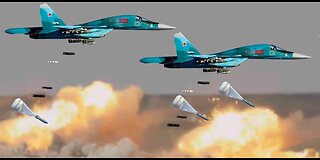 BUNKER BUSTERS -Su-34 drops FAB-1500 and FAB-500 in precision strike over Khaziv Yar!