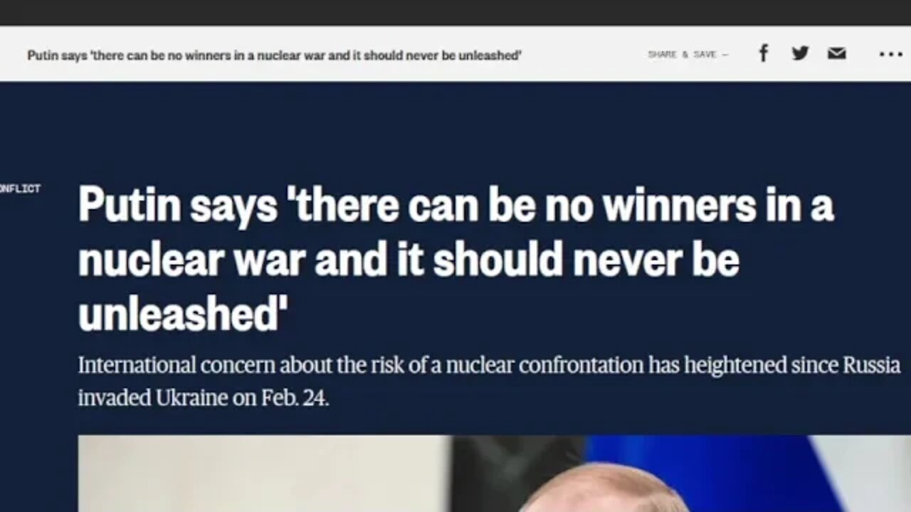 Main Stream Media proves Putin never said he wanted nuclear war