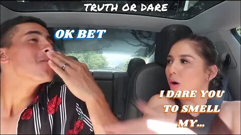 TRUTH OR DARE WITH HUSBAND IN THE TESLA