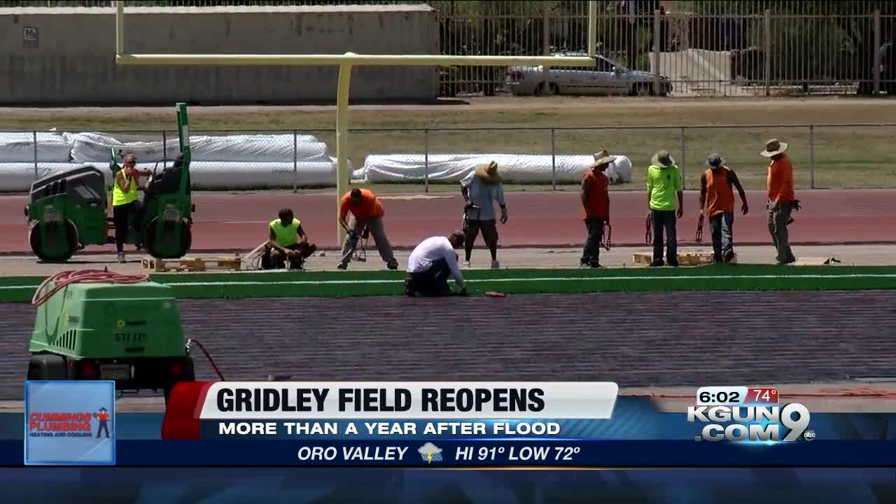 Tucson High's Gridley Field reopens after last year's flooding