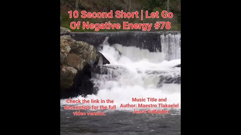 10 Second Short Of Let Go Of Negative Energy | #meditation #shorts #shortsvideo #waterfall #78