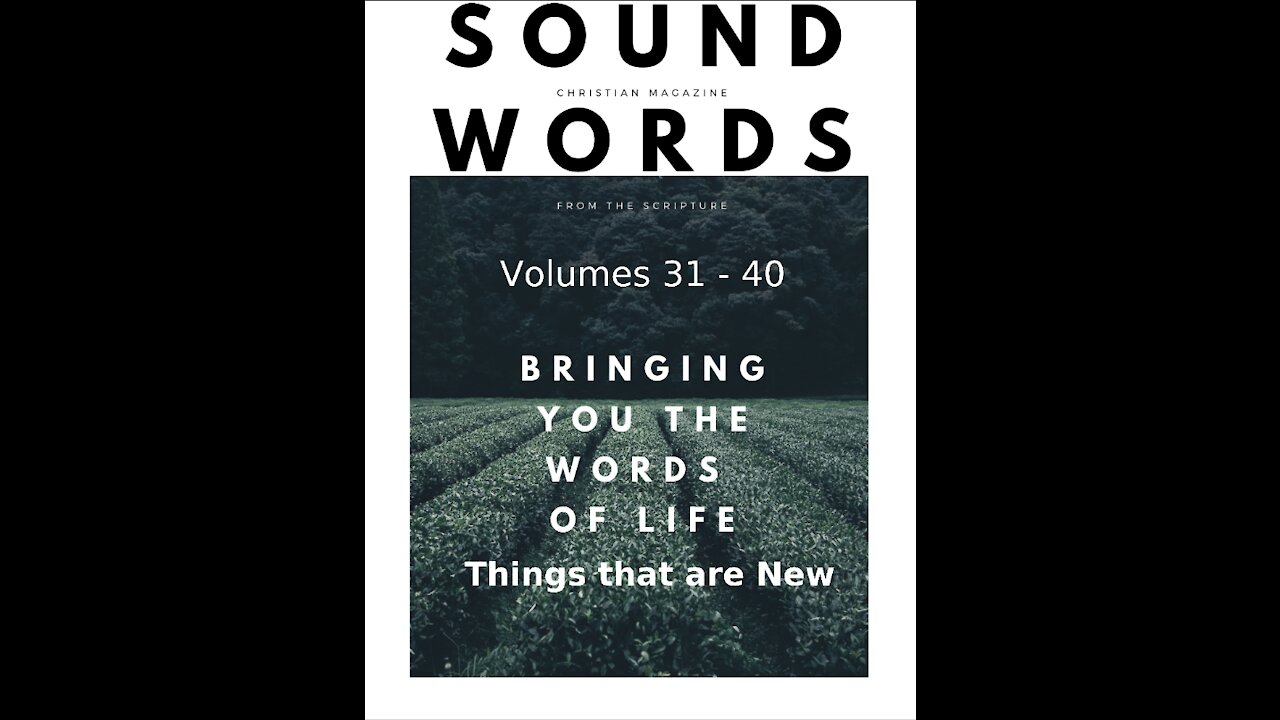 Sound Words, Things that are New