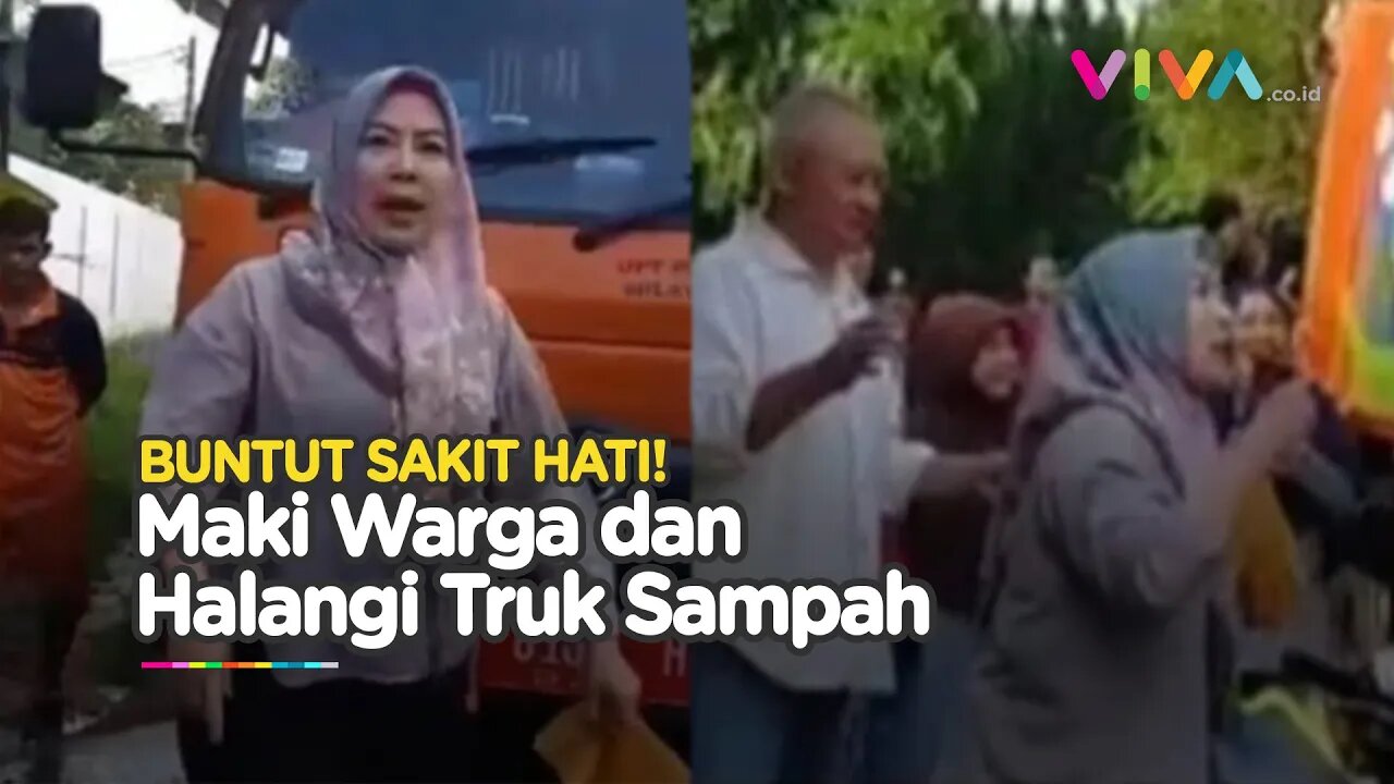 Sakit Hati, Pasutri Lakukan Aksi Licik Halangi Truk Sampah Warga