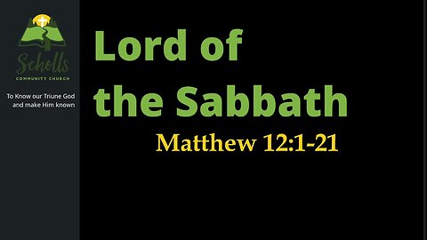 Lord of the Sabbath