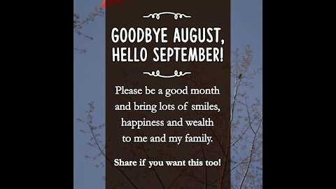 Goodbye august hello September [GMG Originals]