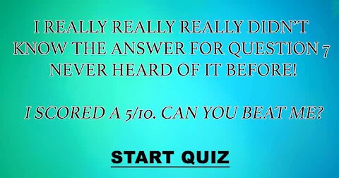 General Knowledge test