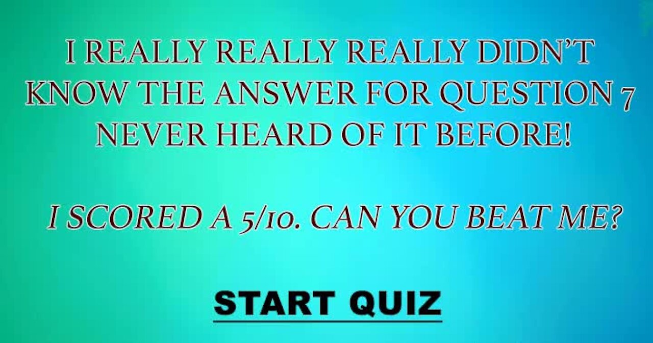 General Knowledge test